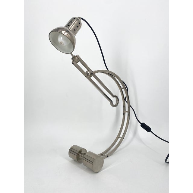 Art Deco Nickel-Plated AD11 Table Lamp attributed to Charles Martin for Woka Vienna, 1928 For Sale - Image 10 of 15