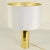 Tall Minimalist Octagonal Brass Table Lamps, 1970s For Sale - Image 4 of 10