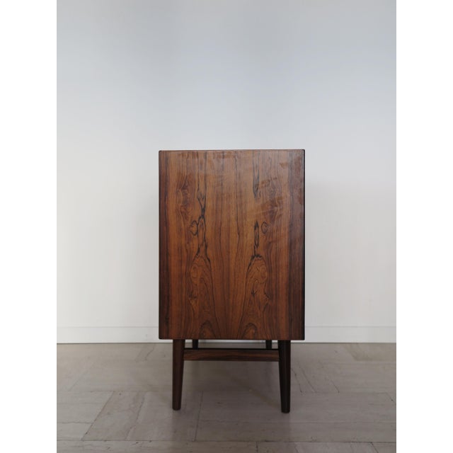 Mid-century Scandinavian Dark Wood Chest of Drawers, Denmark, 1960s For Sale - Image 4 of 14