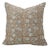 Fabdivine Artistic Block Print Pillow Cover 16x16 Inch Off-White Linen-Manikarnika For Sale