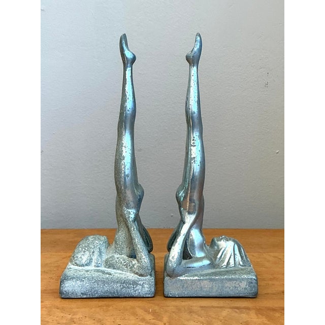 Mid 20th Century Vintage Deco Frantart Sasparilla Nude Bookends - Set of 2 For Sale - Image 5 of 12