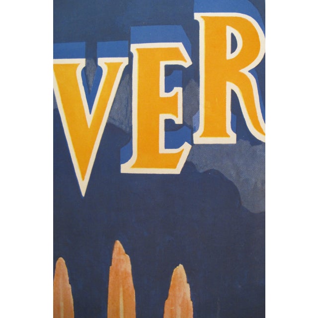 1930s French 1935 Art Deco Travel Poster, Versailles For Sale - Image 5 of 12