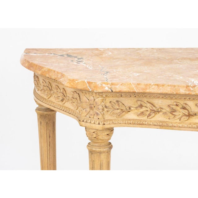 Neoclassical Neoclassical Style Demilune Console Table For Sale - Image 3 of 8