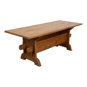 Antique Pine Farm Kitchen Dining Table, Sweden Circa 1800-20