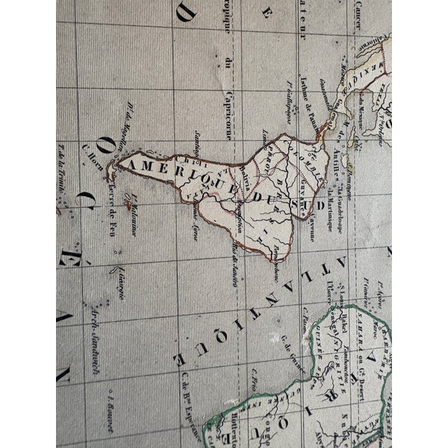 19th Century Hand Colored Map Engraving by Victor Lavasseur For Sale - Image 9 of 18