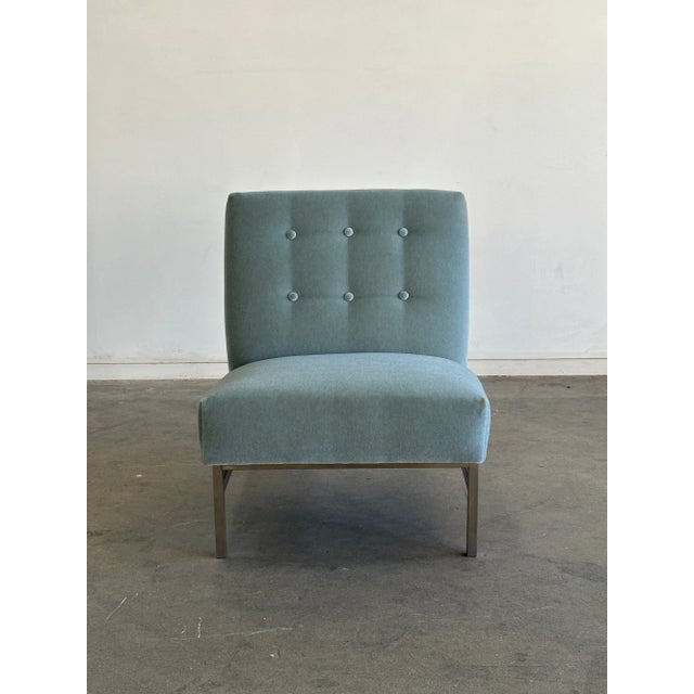 1970s Armless Lounge Chair Attributed to Florence Knoll For Sale - Image 4 of 12