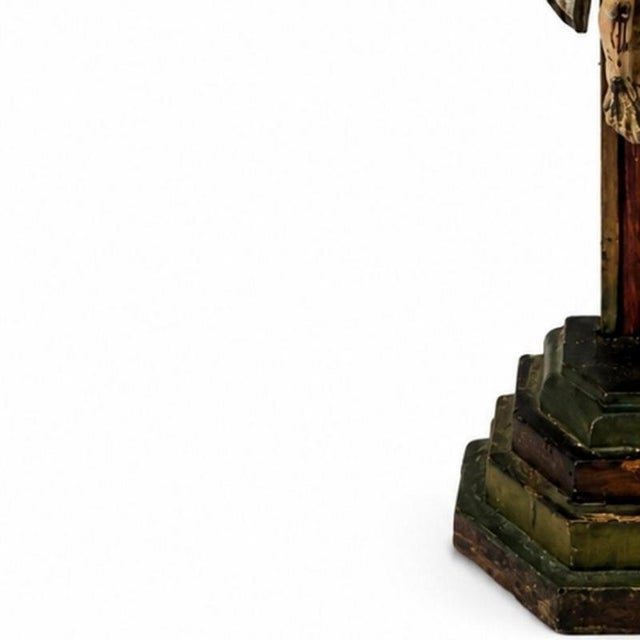 Portuguese Sacred Art Crucifix, 19th Century For Sale - Image 3 of 6