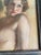 Realism Antique Pastel Artwork Painting Framed Under Glass Nude by Hungarian Listed Artist, Fried Pal For Sale - Image 3 of 5
