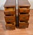 Brown 1930s Pair of English Chippendale Walnut Nightstands / Bedside Tables For Sale - Image 8 of 17