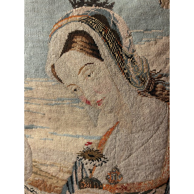 English 19th Century Petitpoint Pillow For Sale In Boston - Image 6 of 10