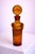 Glass Vintage Swedish Amber Figural Art Glass Decanter by Erik Höglund for Boda, 1950s For Sale - Image 7 of 8