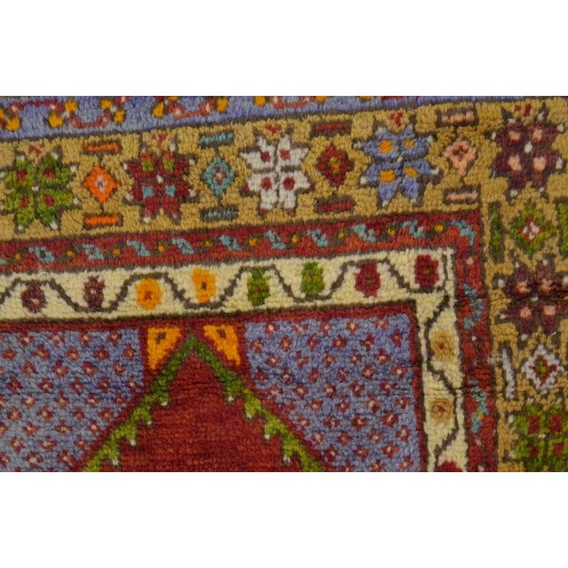 Red Vintage Anatolian Wool Decorative Carpet For Sale - Image 8 of 10