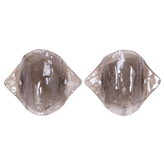 Large Smoke Murano Glass Wall Lights from Kalmar, 1960s, Set of 2 For Sale - Image 13 of 13