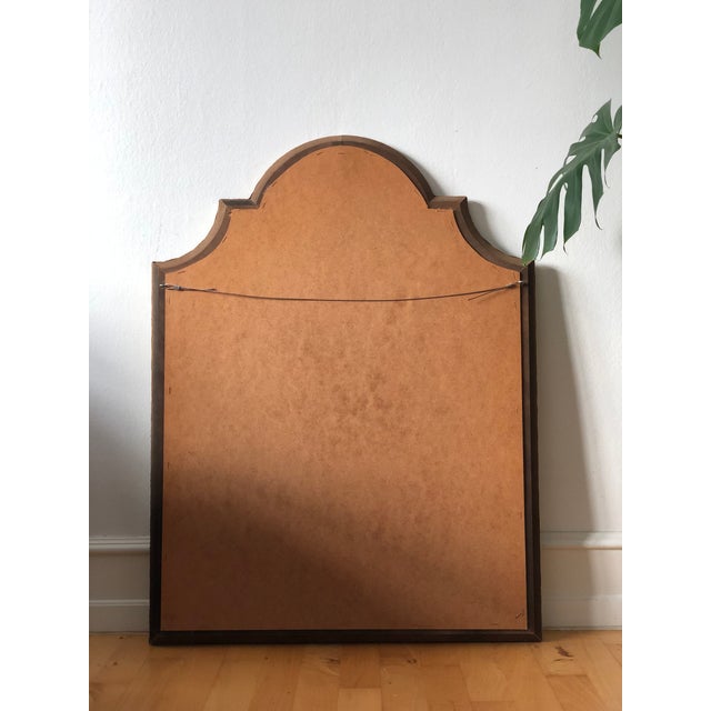 Large Vintage Venetian Brass Mirror – Gold Hollywood Regency, Spanish 1990s For Sale - Image 11 of 12
