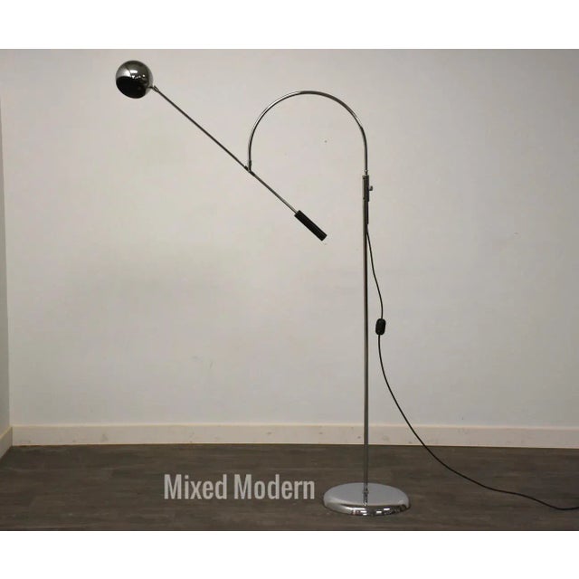 Metal Robert Sonneman ‘Orbiter’ Chrome Floor Lamp For Sale - Image 7 of 7