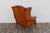 Animal Skin Vintage Chesterfield Tufted Leather Wingback Chair | English Library Style, 1960s For Sale - Image 7 of 18