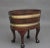 18th Century Mahogany and Brass Bound Oval Wine Cooler with Stand, 1770s, Set of 2 For Sale - Image 11 of 12