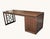 Mid-Century Modern Modernist Sculptural Walnut Desk With Asymmetrical Geometric Base For Sale - Image 3 of 17