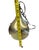 Mid 20th Century Mid Century Modern Slag Glass & Aluminum 1-Light Pendant, Ca. 1940 Swag Lotus Tulip Pendant Light Fixture For Sale - Image 5 of 10