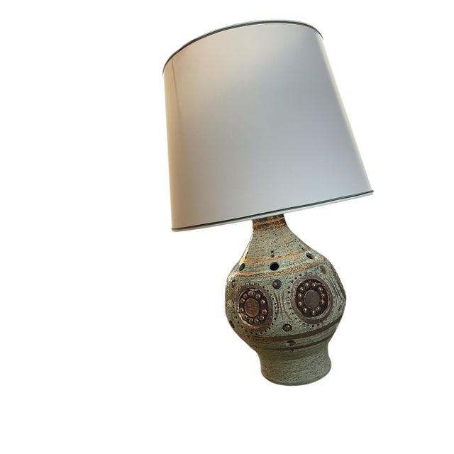 Ceramic Studio Pottery Ceramic Lamp by Georges Pelletier, 1970s For Sale - Image 7 of 7