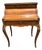 1970s French Louis XV Style Burl Wood Cylinder Roll Top Writing Desk With Brass Gallery and Ormolu Mounts For Sale