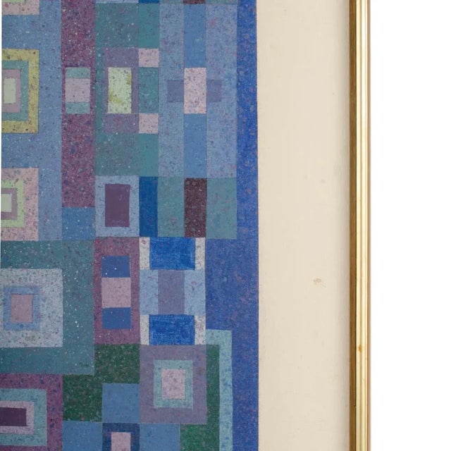 Hans Kline (Canadian, B. 1924- D. 1994), "Blue Kaleidoscope" Painting For Sale In Philadelphia - Image 6 of 10