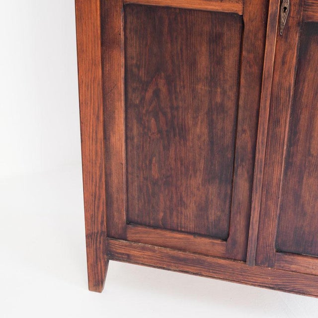 Vintage Parisian Wardrobe Two-Door in Pine, 1950s For Sale - Image 10 of 14