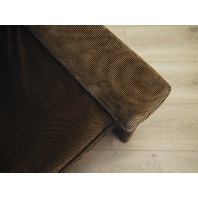 Italian Corduroy Armchair, Italy, 1970s For Sale - Image 12 of 18