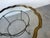 Vintage Hollywood Regency Style Scalloped Brass Frame With Glass Top Coffee Table For Sale - Image 11 of 18