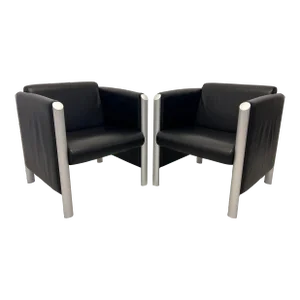 Klaus Franck and Werner Sauer 830 Cubis Chairs for Wilkhahn - a Pair