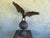 Mid-Century Cast Bronze Bald Eagle on Globe Sculpture — 20.5” For Sale - Image 9 of 10