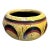 Midcentury Mexican Hand-Painted Pottery Planter For Sale