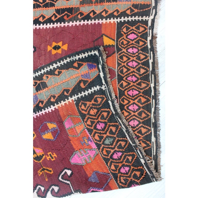 Vintage Anatolian Kilim Rug Runner - 55"x166.5" For Sale - Image 12 of 13
