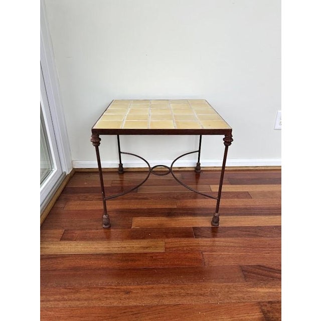 Vintage Tile Top Side Table For Sale In Washington DC - Image 6 of 8