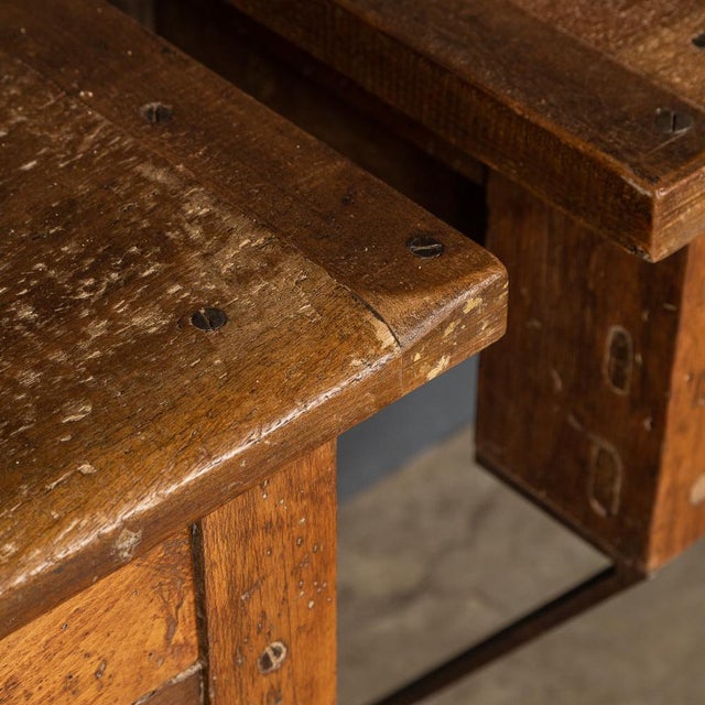 Set of 20th Century French Walnut Jewellery Makers Benches, 1920s For Sale - Image 14 of 18