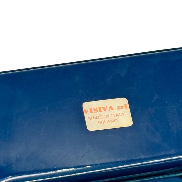 Vertical Wall Coat Hanger in Blue Molded Plastic by Visiva Milano, Italy, 1970s For Sale - Image 14 of 16