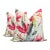 Vibrant Fuscia Botanical Linen Pillows - A Pair For Sale