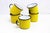 Set of 5 yellow and white enameled metal cups Serve your tea, herbal teas or coffee with this beautiful set of enameled...