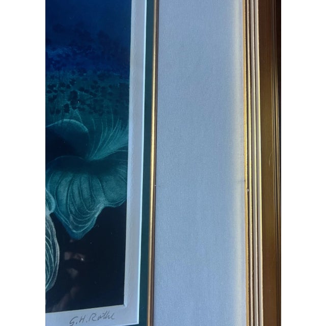Signed Mezzotint by g.h. Rothe, Titled Calalily For Sale In San Francisco - Image 6 of 12