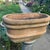 Vintage Large Rustic Wide -Ribbed Oval Terracotta Planter For Sale - Image 12 of 12
