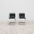 Black Vintage Chrome Tubular Chairs by Luigi Bardini, 1970s, Set of 2 For Sale - Image 8 of 9