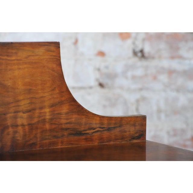 Czech Art Deco Dressing Table in Walnut Veneer, 1930s For Sale - Image 4 of 18