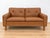 Mid-Century Modern Scandinavian Two-Seater Cognac Leather Sofa, 1960s For Sale - Image 11 of 11