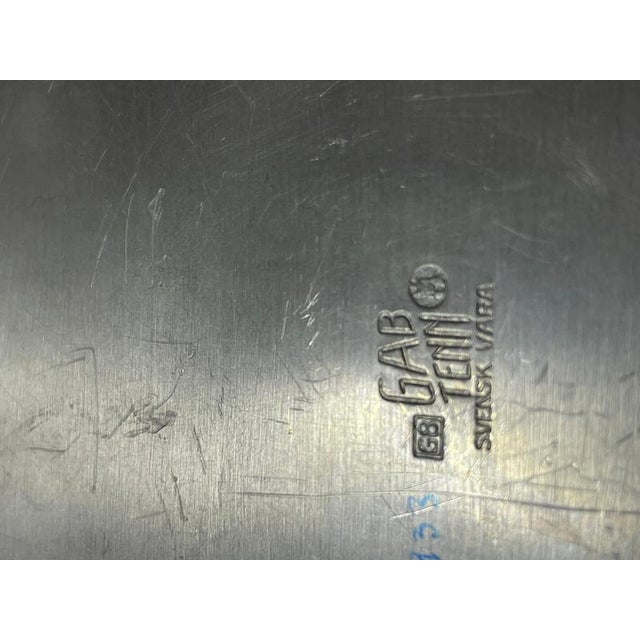 Swedish Art Deco Pewter Jewelry Box with Velvet Interior attributed to GAB, 1930s For Sale - Image 6 of 7