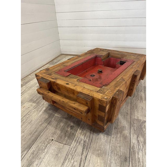 Vintage Coffee Table with Glass, 1920s For Sale - Image 3 of 11