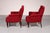 Swedish Victorian Burgundy Fabric Chairs, 1950, Set of 2 For Sale - Image 4 of 13