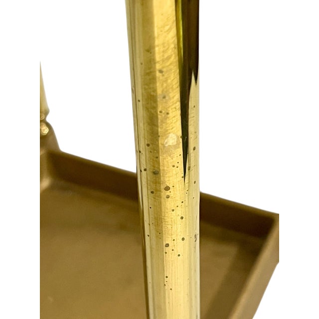 Vintage Traditional English Country House Style Brass Umbrella or Stick Stand For Sale - Image 6 of 16