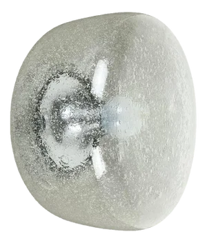 German Bubble Ice Glass Cone Wall Light from Hillebrand Leuchten