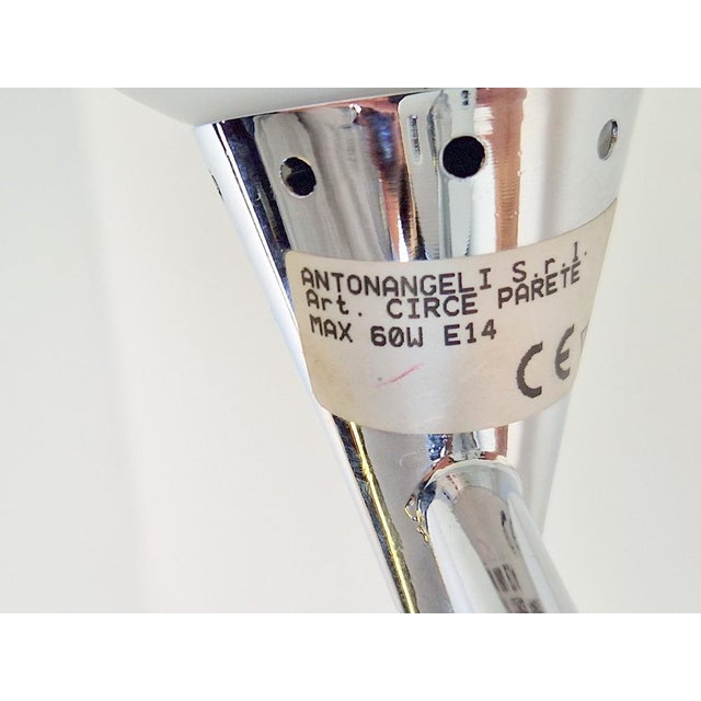 1980s Vintage Circe Wall Lamp in Glass and Metal from Antonangeli Illuminazioni, 1980s For Sale - Image 5 of 14