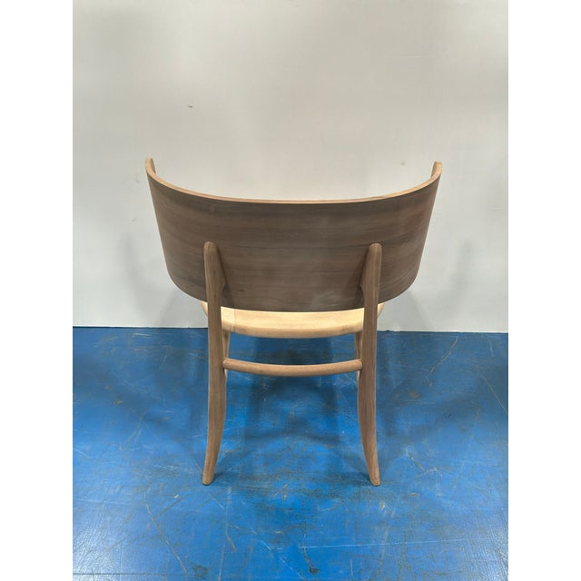 Stylish Baker Barbara Barry Hana Lounge Chair. Unfinished, no upholstery. Modern design. Light wood. As is. Original...